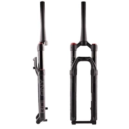 QHY Mountain Bike Fork QHY Bicycle Suspension Fork Air Damping 26 / 27.5 / 29 Inch MTB Downhill Fork Magnesium Alloy Disc Brake Bike Straight 1-1 / 2" HL Travel 105mm Thru Axle 15mm For DH / AM / FR / XC 1750g