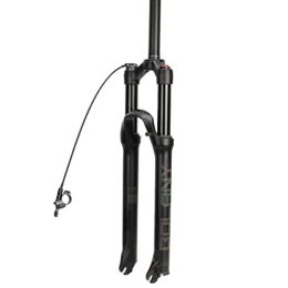 QHY Mountain Bike Fork QHY Bike Air Suspension Fork 26 / 27.5 / 29 In MTB Bicycle Fork Damping Adjustment Straight 1-1 / 8" Travel 120mm Disc Brake RL / HL QR 9mm 1650G (Color : Black RL, Size : 27.5in)