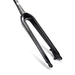 QHY Mountain Bike Fork QHY Disc Brake Cycling Fork 26 27.5 Inch Mountain Bike 3K Carbon Fibre Fork Ultralight 1-1 / 8" Black 450g EN (Color : Bright black, Size : 26inch)