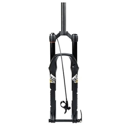 QHY Spares QHY Mountain Bike Fork 26 27.5 29 Inch DH Fork Bicycle Air Suspension Straight 1-1 / 8" Travel 135mm MTB Disc Brake Fork Through Axle 15mm RL 1926G (Color : Black, Size : 26inch)