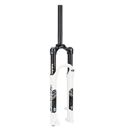 QHY Spares QHY Mountain Bike Suspension Fork 26 / 27.5 / 29 Inch Air Fork Travel 120mm Damping Adjustment Straight XC Bicycle HL QR Hand Control 1650g (Color : White, Size : 29in)