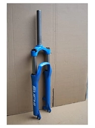 QHY Spares QHY Mountain Bike Suspension Fork 26 Inch Downhill Fork Straight Tube 1-1 / 8" Disc Brake Stroke 100mm QR MTB Bicycle Forks 2400g (Color : Blue)