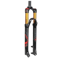QHY Spares QHY MTB Air Fork 26 / 27.5 / 29 Inch Mountain Bike Suspension Fork Straight 1-1 / 8" Travel 100mm XC Bicycle QR Hand Control Remote Control HL / RL 1650G (Color : Red HL, Size : 27.5in)