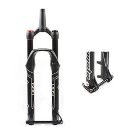 QHY Mountain Bike Fork QHY MTB AM XC Bicycle Front Fork 26 27.5 29 Inch Travel 100mm, Ultralight Air Mountain Bike Suspension Forks 1-1 / 2”15x100mm Manual Lockout (Color : Black, Size : 26in)