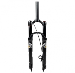 QHY Spares QHY MTB Bicycle Fork 26 27.5 29 Inch Air Bike Suspension Fork Straight 1-1 / 8" QR Wheel Disc Brake Travel 120mm 1720G (Color : Black RL, Size : 26in)