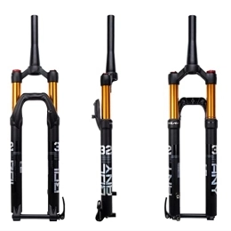 QHY Mountain Bike Fork QHY MTB Fork Bike Suspension Fork 26 / 27.5 / 29 Inch Bicycle Air Cone 1-1 / 2" Thru Axle 15mm Disc Brake Stroke 120mm HL / RL 1700G (Color : Hand control, Size : 26in)