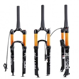 QHY Spares QHY MTB Mountain Bike Suspension Fork 26 27.5 29 Inch Air Fork Cone Tube 1-1 / 2" XC Bicycle QR Hand Control Remote Control Travel 120mm 1650g HL / RL (Color : Line control, Size : 27.5in)