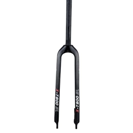 QHY Mountain Bike Fork QHY Rigid Forks 26 / 27.5 / 29 in Mountain Bike Tapered Tube Hard Fork MTB 3K Carbon Fiber Bicycle Fork 1-1 / 8 Ultra-Light Cycling Parts Disc Brake (Color : Black, Size : 29inch)