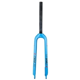 QHY Mountain Bike Fork QHY Rigid Forks 26 / 27.5 / 29 in Mountain Bike Tapered Tube Hard Fork MTB 3K Carbon Fiber Bicycle Fork 1-1 / 8 Ultra-Light Cycling Parts Disc Brake (Color : Blue, Size : 27.5inch)