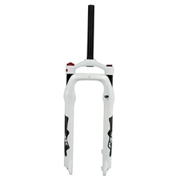 QHY Mountain Bike Fork QHY Snow Beach Bike Front Fork 26 Inch Air Fork Fat Fork 4.0" Tire XC MTB Bicycle HL 2450G (Color : White, Size : 26'')