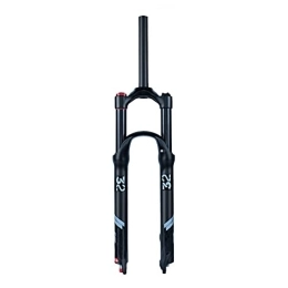 QHYXT Mountain Bike Fork QHYXT Air Fork Air Suspension Fork, 26 / 27.5 / 29 Inch Travel 130mm Straight Tapered Steerer, MTB BIKEe Front Fork Rebound Adjustment 9mm QR Suspension