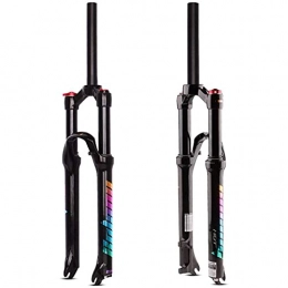 QIANGU Mountain Bike Fork QIANGU Air Mountain Bicycle Suspension Forks 26 27.5 29 inch MTB Bike Front Forks Straight Tube 1-1 / 8" Travel 100mm QR 9 mm Disc Brake Aluminum Alloy Front Fork (Size : 26 inch)