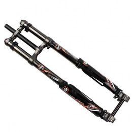qidongshimaohuacegongqiyouxiangongsi Spares qidongshimaohuacegongqiyouxiangongsi Bike forks DNM Fork USD-8 DH Downhill Fork DH FR Professional level air suspension bicycle fork 26 27.5 mtb fork (Color : Black nickel)
