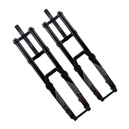 qidongshimaohuacegongqiyouxiangongsi Mountain Bike Fork qidongshimaohuacegongqiyouxiangongsi Bike forks MTB AM DH Bicycle Air Fork Double Shoulder Mountain Bike Fork 27.5 29inch Thru Axis 140 Travel Suspension Oil and Gas Fork mtb fork (Color : 29 Black)