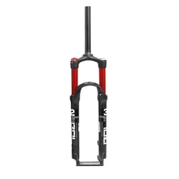 qidongshimaohuacegongqiyouxiangongsi Spares qidongshimaohuacegongqiyouxiangongsi Bike forks MTB Bike Fork Dual Air Red Bicycle Front Suspension Straight Tube 26 / 27.5 / 29inch Magnesium Alloy Quick Release mtb fork (Color : 29er Red)