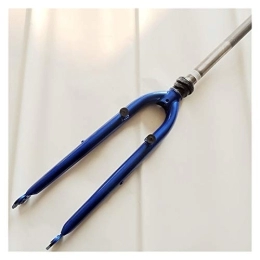 qidongshimaohuacegongqiyouxiangongsi Spares qidongshimaohuacegongqiyouxiangongsi Bike forks S.P.A 700c road bike suspension fork aluminum alloy V brake fork mtb fork (Color : Blue)