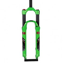 QQKJ Spares QQKJ 26 27.5 29 er Bike Fork Suspension Fork, Mountain Bike Suspension Fork Aluminum Alloy Parts, Green27.5