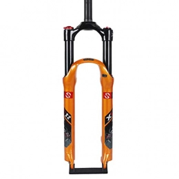 QQKJ Spares QQKJ 26 27.5 29 er Bike Fork Suspension Fork, Mountain Bike Suspension Fork Aluminum Alloy Parts, Orange26