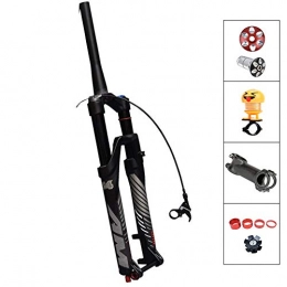 QQKJ Spares QQKJ Mountain Bike Fork Line Control Suspension Fork 26 / 27.5 / 29ER, 100mm Travel Bicycle Fork, 29