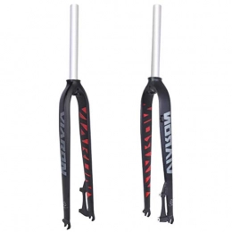 QWERTYUIOP Mountain Bike Hard Fork, Aluminum Alloy 26/27.5/29 Inch Universal, Brake Disc Super Light Front Fork, Black