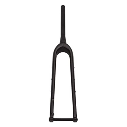 RiToEasysports Mountain Bike Fork RiToEasysports 100mm T800 Bike Fork, Carbon Fiber Impact Proof Matte Taper Pipe Bike Suspension Fork for Mountain Bikes Road Bikes