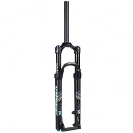 RTYUIO Mountain Bike Fork RTYUIO Downhill Suspension Forks, 1-1 / 8" MTB Mountain Bike Shock Fork Aluminum Alloy Cone Disc Brake Damping Adjustment Travel 100mm (26inch)