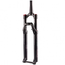 RZM Mountain Bike Fork RZM Magnesium Alloy Mountain Bike Front Forks, Rebound Adjustment Air Suspension Front Fork 130mm Travel 15mm Axle Disc Brake (Size : 29 inches)