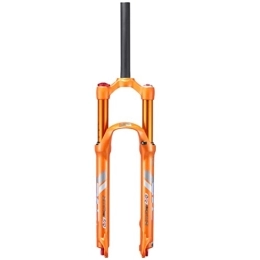 Samnuerly Spares Samnuerly Mountain Bike Suspension Fork 26 / 27.5 / 29 Inch 110mm Travel Adjustable Rebound MTB Fork Double Air Disc Brake 1-1 / 8 9mm Front Fork Manual Lockout (Color : Orange, Size : 27.5inch)