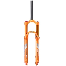 Samnuerly Spares Samnuerly Mountain Bike Suspension Fork 26 / 27.5 / 29'' MTB Double Air Forks Disc Brake 1-1 / 8 110mm Travel With Damping 9mm Bicycle Front Fork Ultralight Manual Lockout (Color : Orange, Size : 27.5inch)