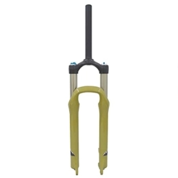 Samnuerly Spares Samnuerly Mountain Bike Suspension Fork 26 Inch MTB Air Fork 80mm Travel 1-1 / 8 Disc Brake Bicycle Front Fork 9mm (Color : Yellow 26inch)