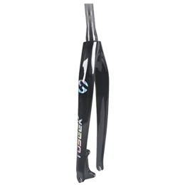 Samnuerly Mountain Bike Fork Samnuerly MTB Rigid Fork Carbon Fiber 26 / 27.5 / 29 Inch Mountain Bike Fork Disc Brake 1-1 / 2'' Tapered Threadless 9mm (Size : 26inch)