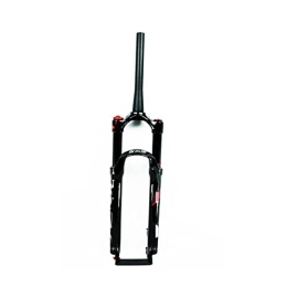 SHENYI Spares SHENYI Bicycle Suspension Fork 26 27.5 29 er Disc Brake Shock Shoulder Control Remote Lock Mountain Bike Fork Air Damping Cone 39.8mm (Color : 29HL GLOSS BLACK)