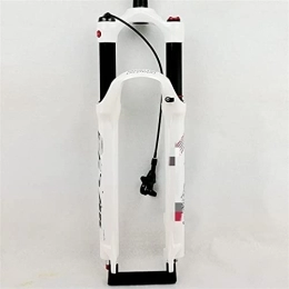 SHENYI Spares SHENYI Mountain Bicycle Fork 26 27.5 29er inch MTB Bikes Air Suspension Fork Damping Remote Rebound Adjustment (Color : 29RL Gloss White)