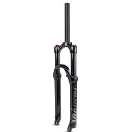 MabsSi Spares Shock Absorber Air Fork 26 Inch / 27.5 Inch / 29 Inch Mountain Bike, Magnesium Alloy MTB Suspension Bicycle Fork Straight Shoulder Control(Size:26, Color:TITANIUM)