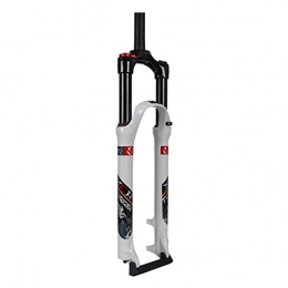 SICONG Spares SICONG Mountain Bike Fork, Suspension Fork, ShockAbsorber, 26 Inch Lightweight Shoulder Control Aluminum AlloyMtb Suspension Fork, Travel: 100mm, White