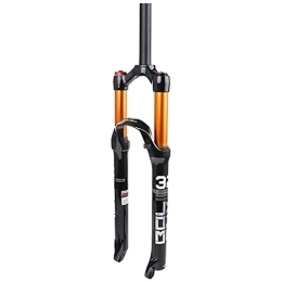 SJHFG Mountain Bike Fork SJHFG Mountain Bike Fork, Air Gas Suspension Fork MTB Bicycle Straight Fork 1-1 / 8Inch Steering Tube Bike Fork fork (Size : 27.5Inch)