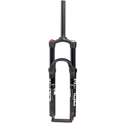 SJHFG Mountain Bike Fork SJHFG Suspension 26 / 27.5 / 29Inch Suspension Mountain Bike, Double Shoulder Front Fork Shoulder Control Aluminum Alloy Air Chamber Fork 100mm fork (Color : 29ER BLACK)