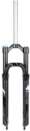 SJMFGF Mountain Bike Fork SJMFGF Cycling Air Suspension Fork MTB Alloy Front Fork, for City Road Disc Brake Bike Accessories (Color : Black ash, Size : 26 INCH)