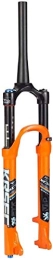 SJMFGF Mountain Bike Fork SJMFGF Tapered Bike Suspension Fork Disc Brake MTB Air Fork Aluminum Magnesium Alloy (Color : Orange, Size : 27.5 inch)