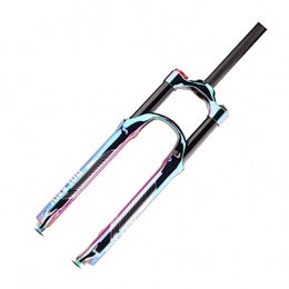 SKNB Spares SKNB Air suspension fork MTB bicycle front fork bicycle fork, 27.5 29 inch air shock absorber bicycle suspension fork travel 120mm QR 9mm Colorful vacuum coating