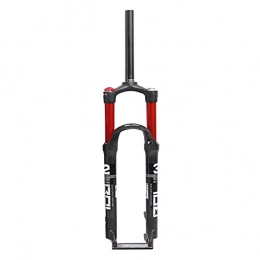 SKNB Spares SKNB Mountain Bike Air Fork MTB 27.5 / 29 Inch Ultralight Suspension Fork Double Air Chamber Straight Tube Easy To Install Strong Structure For Mountain Bike Road Bike MTB (Black / Red)