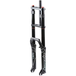 SLRMKK Mountain Bike Fork SLRMKK Bike Suspension Fork, Super Light MTB Bicycle Fork Aluminum Alloy The Suspension Fork Easy To Install ATV / Snowmobile The Front Fork Strong Structure Bicycle Accessories 20 Inches, AirPressureVer