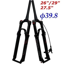 SLRMKK Mountain Bike Fork SLRMKK Bike Suspension Fork, Suspension Mountain Bike Fork 26 Inches 27.5 Inches 29 Inches 2 Spinal Canal 39.8 Gas Fork Shoulder Control Remote Control, 29inch