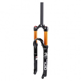 SM SunniMix Spares SM SunniMix High Strength Bike Suspension Fork- Double Air Chamber Mountain Bicycle Damper Vibration Reducing Fork for 26'' 27.5'' 29'' Mountain Bikes - Straight 27.5 inch