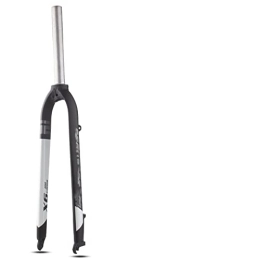 SMANNI Spares SMANNI Matte Rigid Fork FIt 26 / 27.5 / 29inch Aluminums Alloy Mountain Bike Fork Straight Tube 28.6mm a-pillar MTB Hard Fork (Color : X6-White)