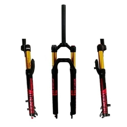 SN Spares SN Adjustable 27.5 / 29in MTB Front Suspension Forks, Oil and Gas Fork Hydraulic Disc Brake Damping Adjustment MTB Front Suspension Forks Sports Outdoor (Color : Black red, Size : 29in)