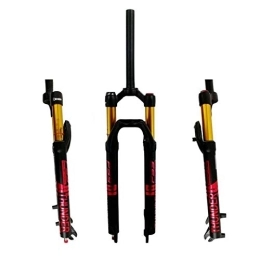 SN Spares SN Adjustable 27.5 / 29in MTB Suspension Fork, Oil And Gas Fork Oil Pressure Lock Single Chamber For Disc Brakes Matte Paint Sports Outdoor (Color : Black red a, Size : 29in)