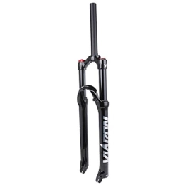 SN Spares SN Adjustable Bike Suspension Fork, Magnesium Alloy 26 / 27.5 / 29 Inch Mountain Suspension Fork Shoulder Control HL 1-1 / 8" Sports Outdoor (Color : Silver, Size : 26inch)