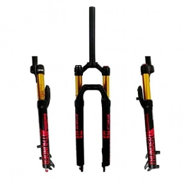 SN Spares SN Adjustable MTB Front Suspension Forks 27.5 / 29in, Oil and Gas Fork Hydraulic Disc Brake Damping / non-damping Adjustment Sports Outdoor (Color : Black red a, Size : 27.5in)