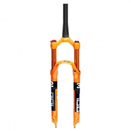 SN Spares SN Cycling 26 27.5 29 Inch Air Suspension Fork, MTB Alloy Fork, For Disc Brake Bike - Orange (Size : 27.5INCH)